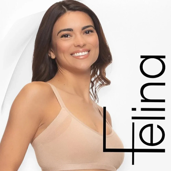 FREE ITEM Felina | Bras (2 pack) | Wire free | Side Smoothing | black tan | NWOT - Picture 4 of 8